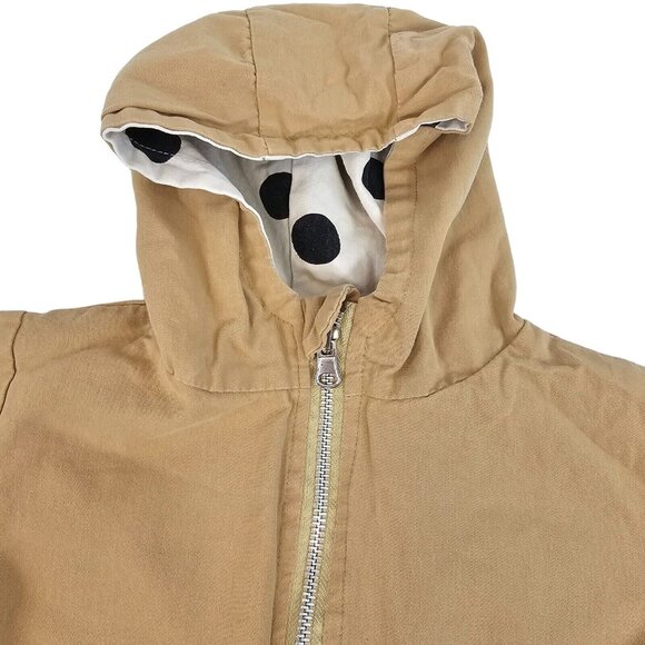 *Last chance item** Baby Toddler Jacket Reversible Unisex Kids Khaki Polka Dot - Picture 14 of 16